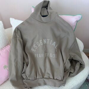 Fear of God Essentials hoodie Sweatshirt in Taupe
